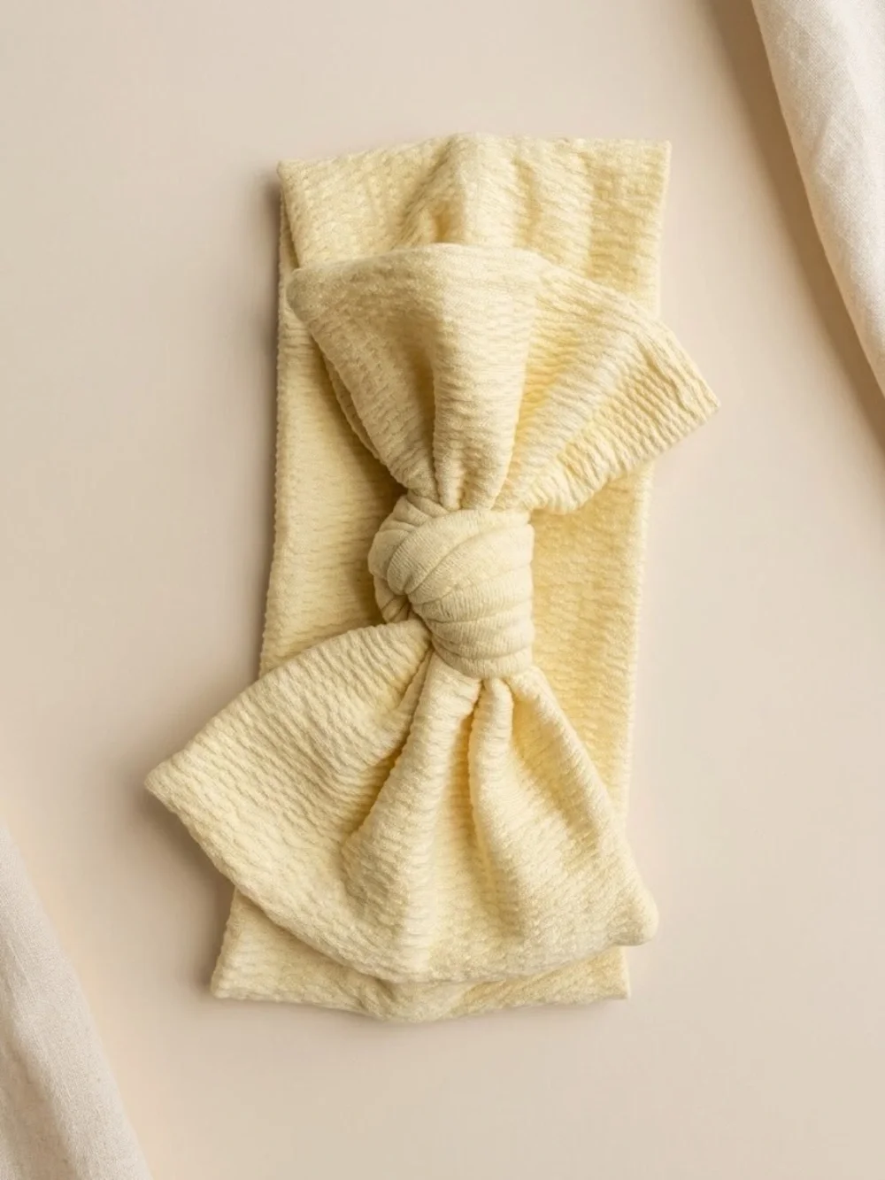 NEW trio of handmade Baby Girl bow Headband cute baby shower gift, nylon fabric.